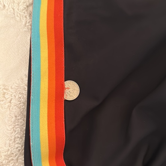 Spiritual Gangster Rainbow Striped Black Leggings, Size small ๐ - Picture 2 of 6